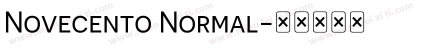 Novecento Normal字体转换